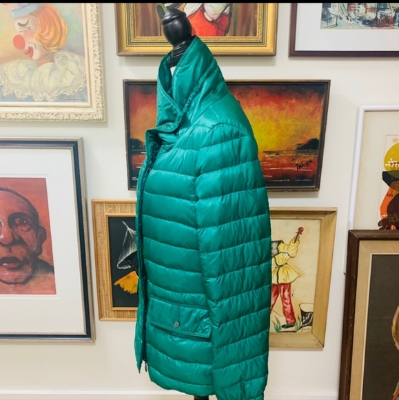 ESCADA Emerald Green Quilted Down Jacket - Picture 4 of 8